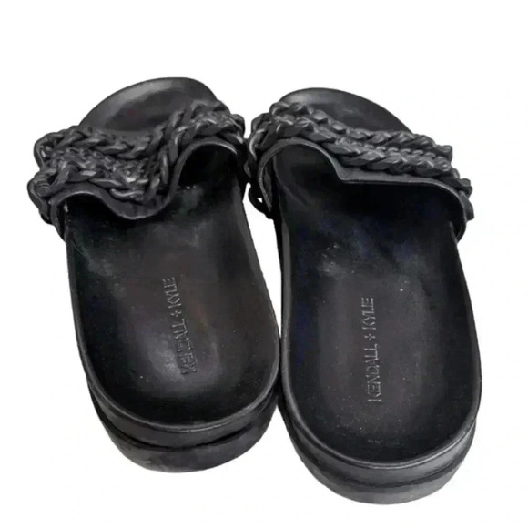 Kendall & Kylie Shiloh Slides Black Sandals Grunge Y2K Rocker Women's size 7.5 M - Picture 3 of 11